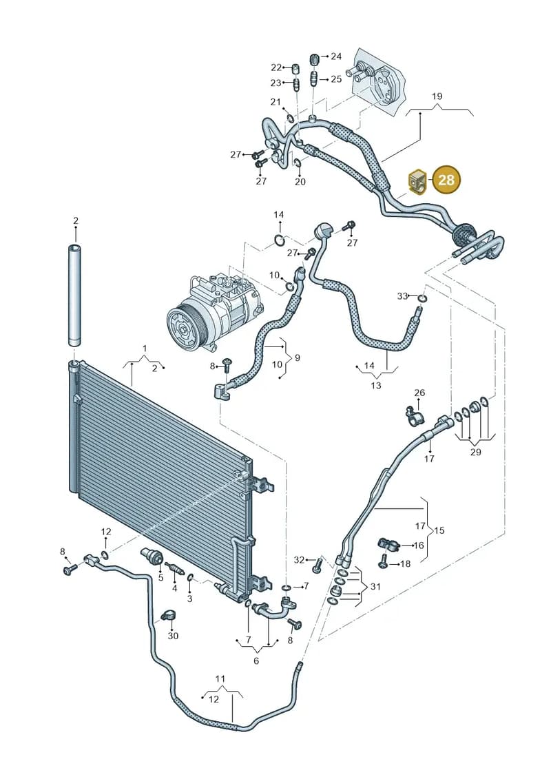 4H0260913 — Audi A8 (2013-2018) diagram 771260450, position 28