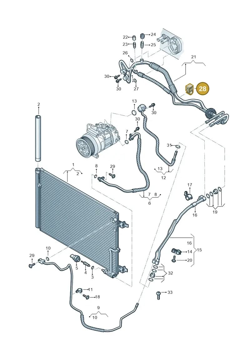 4H0260913 — Audi A8 (2013-2018) diagram 771260650, position 28