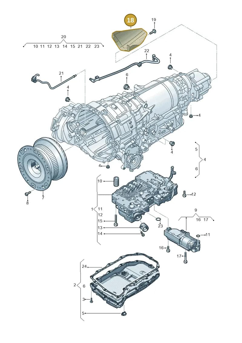 4H0301325A — Audi Q7 (2015-2025) diagram 859325900, position 18