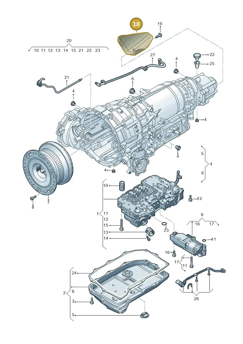 4H0301325A — Audi RS6 Avant (2019-2025) diagram 838325900, position 18