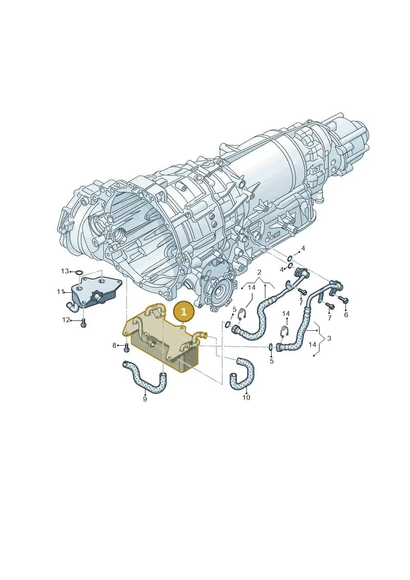 4H0317021T — Audi A7 Sportback (2014-2018) diagram 696317500, position 1