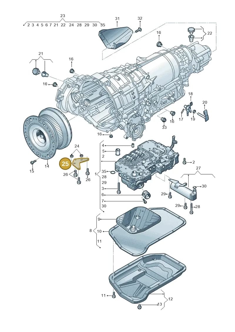 4H0317195C — Audi RS6 Avant (2013-2018) diagram 696325800, position 25