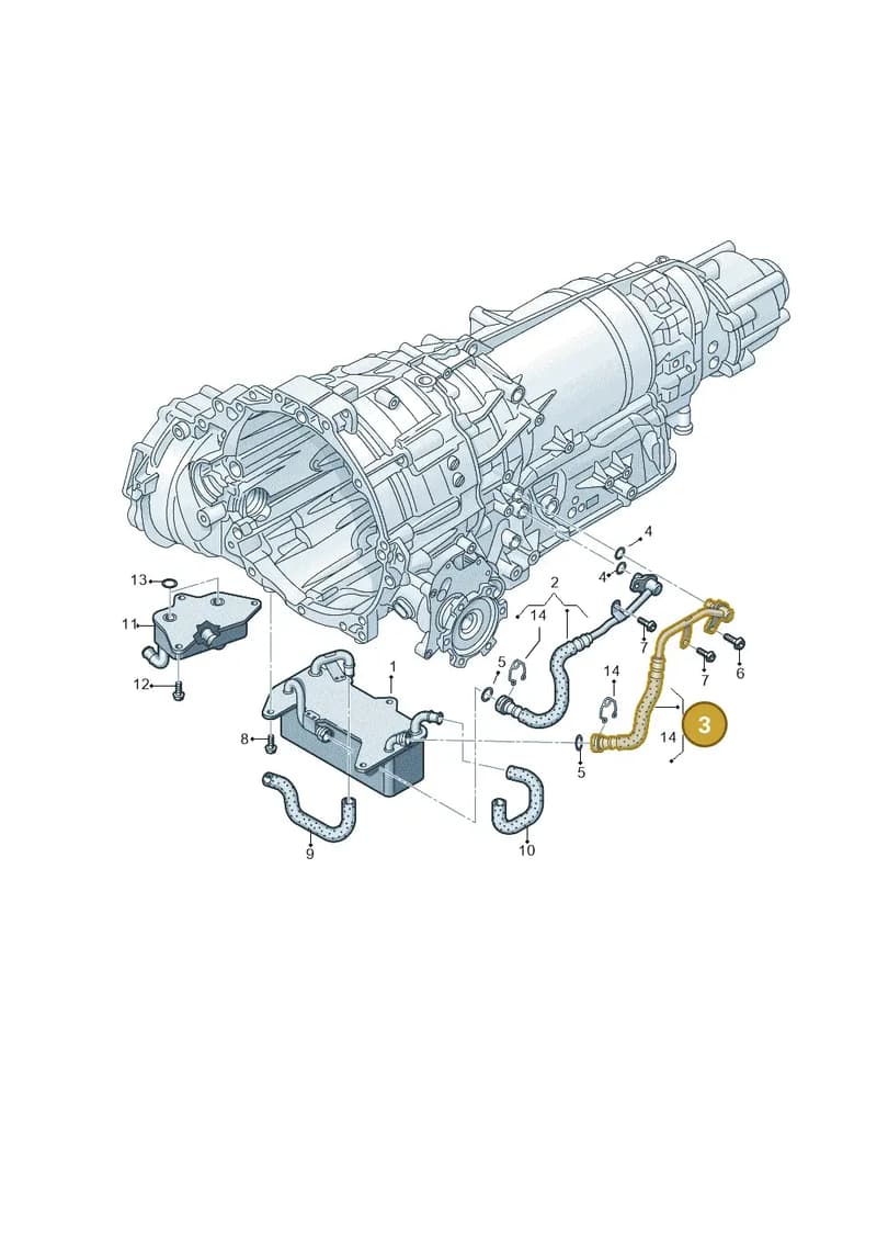 4H0317817M — Audi A7 Sportback (2014-2018) diagram 696317500, position 3