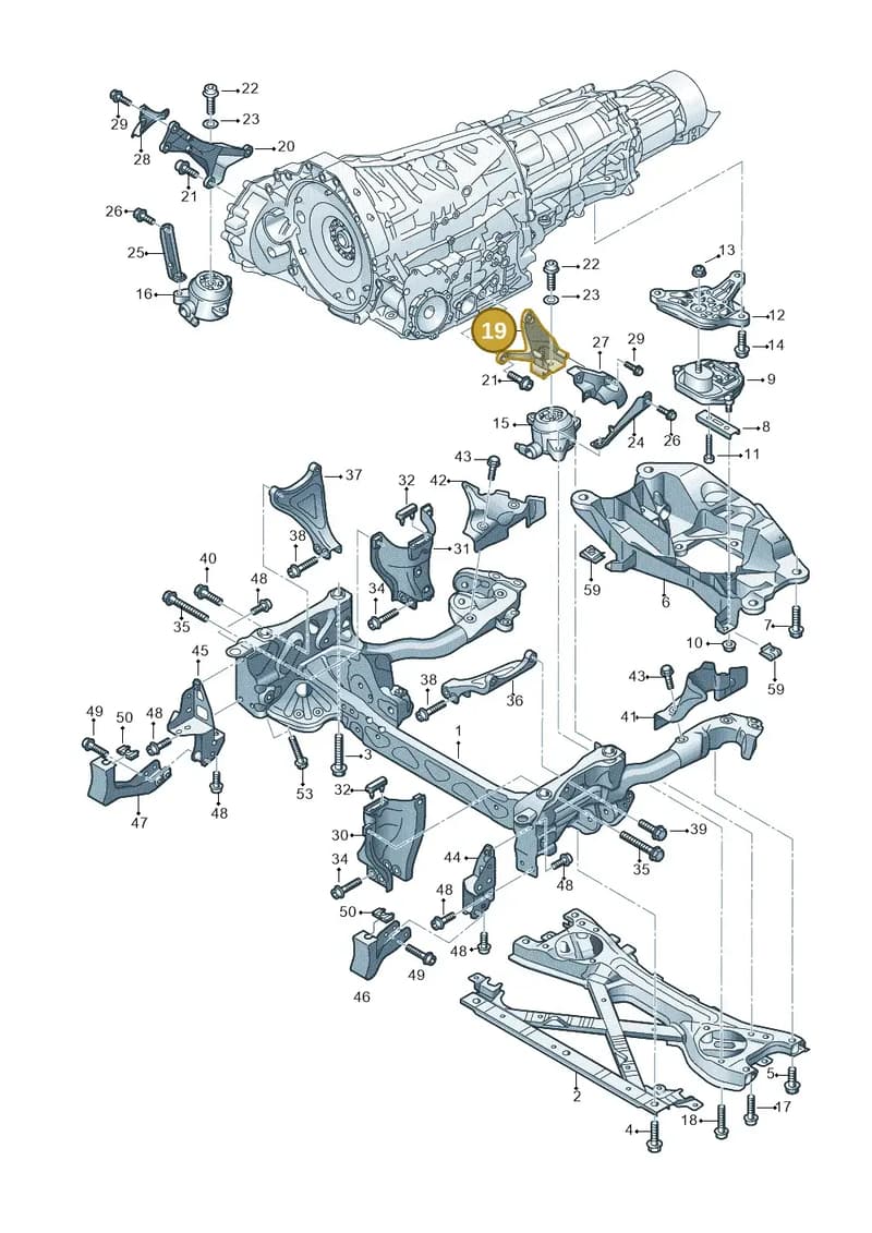 4H0399113E — Audi A8 (2013-2018) diagram 771399900, position 19