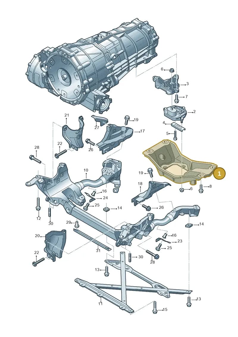 4H0399263AK — Audi Q5 qu. 2.0 TDI (2012-2017) diagram 724399200, position 1