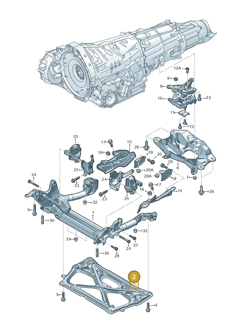 4H0399345Q — Audi RS6 Avant (2013-2018) diagram 758399800, position 2