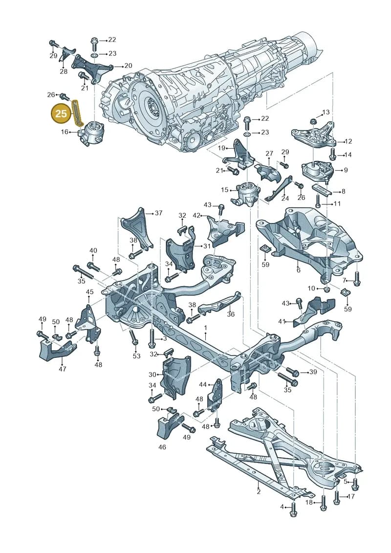 4H0399404E — Audi A8 (2013-2018) diagram 771399900, position 25
