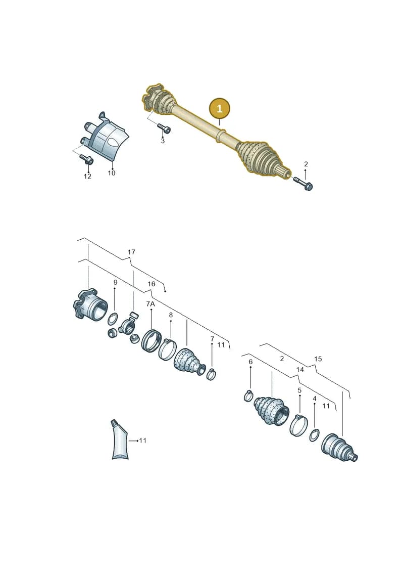 4H0407271K — Audi A8 (2013-2018) diagram 771407200, position 1