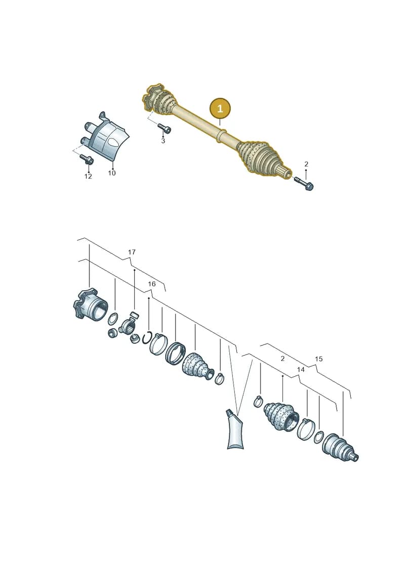 4H0407271K — Audi A6 (2014-2018) diagram 788407200, position 1