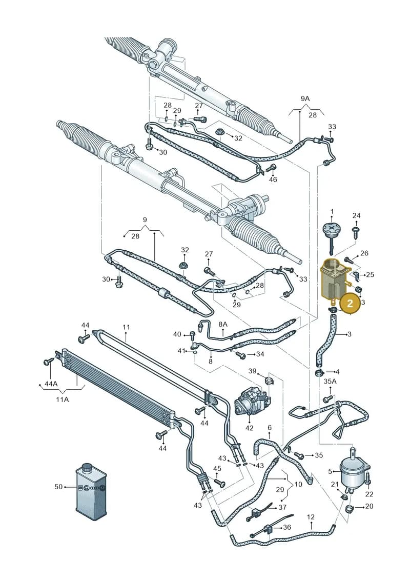 4H0422373B — Audi A8 (2013-2018) diagram 696422850, position 2