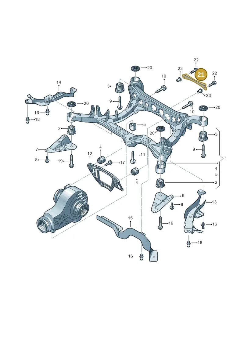 4H0505219 — Audi A8 (2013-2018) diagram 620505020, position 21