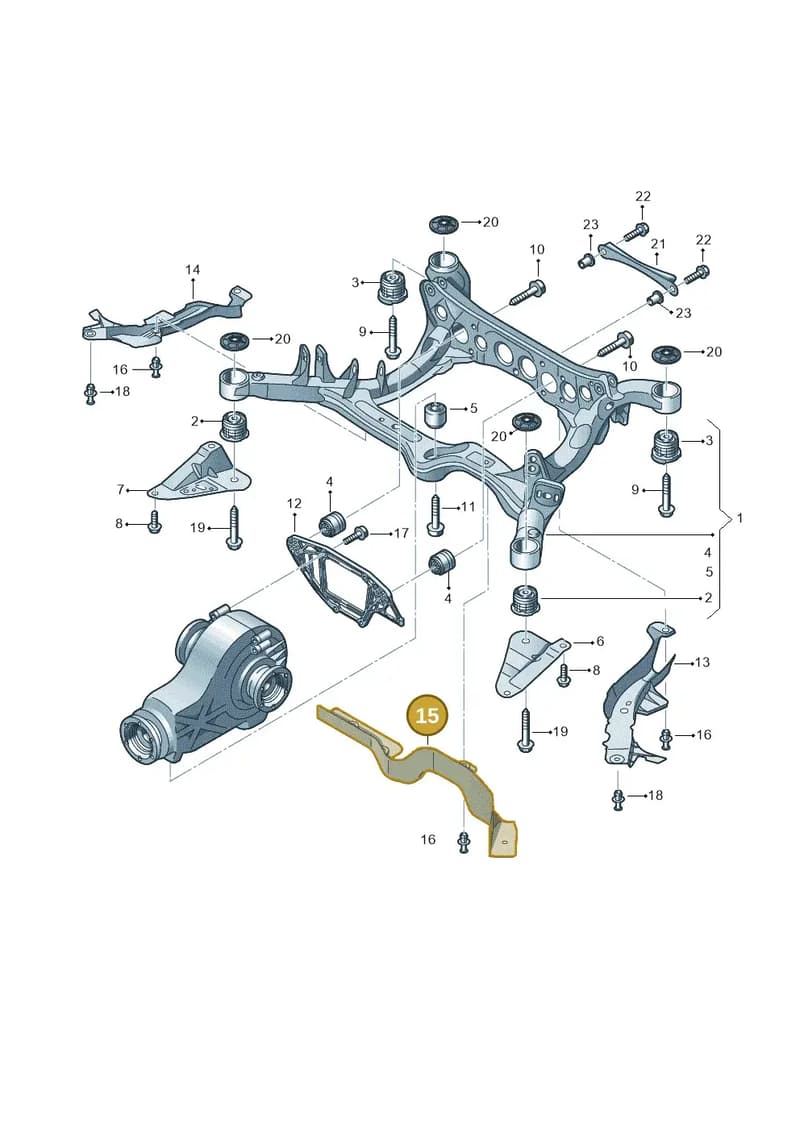 4H0505565C — Audi A8 (2013-2018) diagram 620505020, position 15
