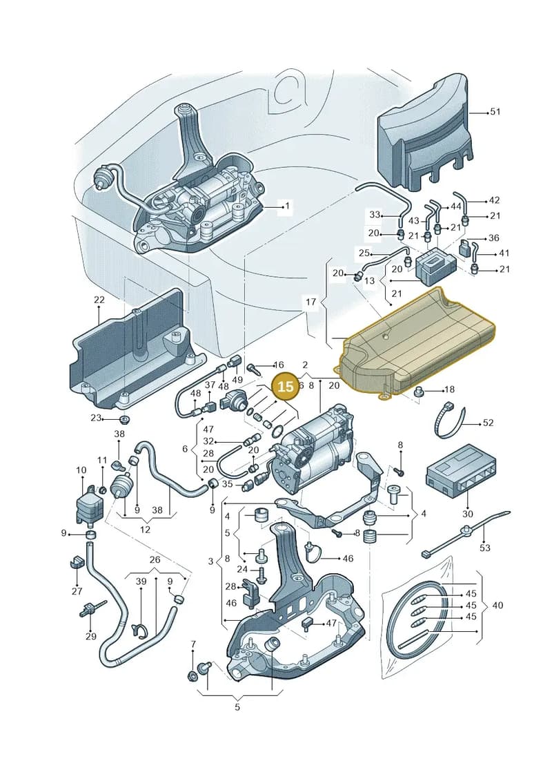 4H0698311A — Audi A6 1.8 (2015-2019) diagram 887616030, position 15