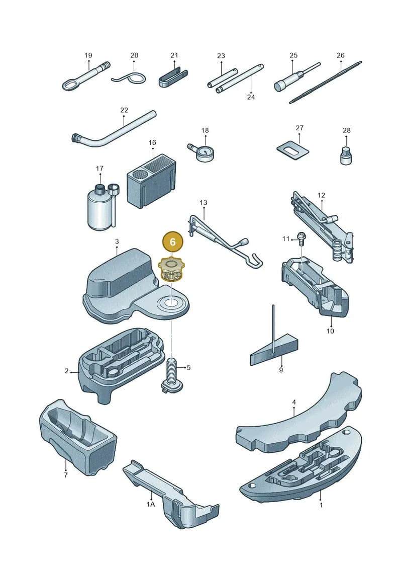 4H0803899A — Audi A8 (2013-2018) diagram 771011100, position 6