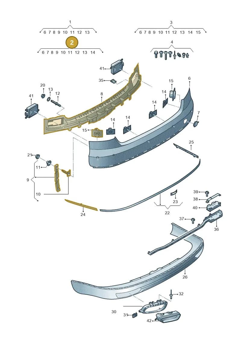 4H0807067EGRU — Audi A8 (2013-2018) diagram 771807600, position 2
