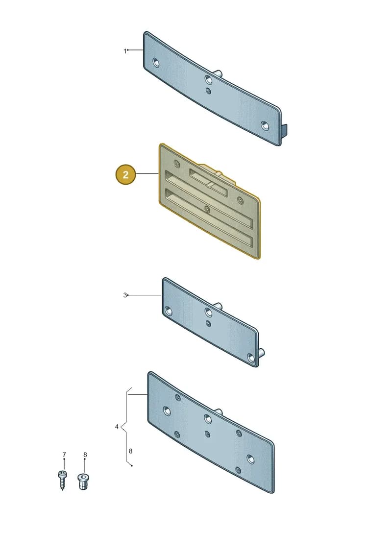 4H0807285BF3FZ — Audi A8 (2013-2018) diagram 771807400, position 2
