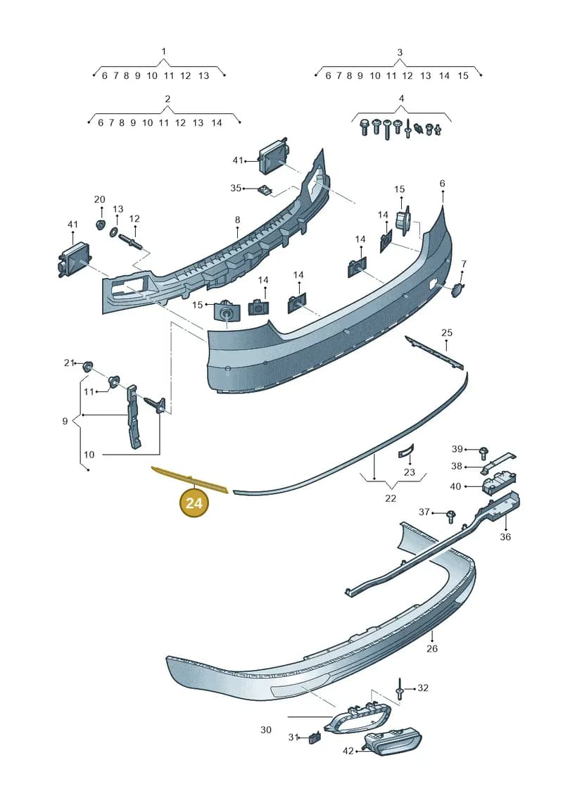 4H08074592ZZ — Audi A8 (2013-2018) diagram 771807600, position 24