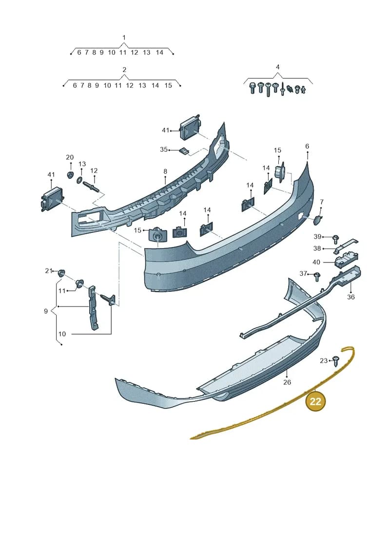 4H0807791A3Q7 — Audi A8 (2013-2018) diagram 771807700, position 22