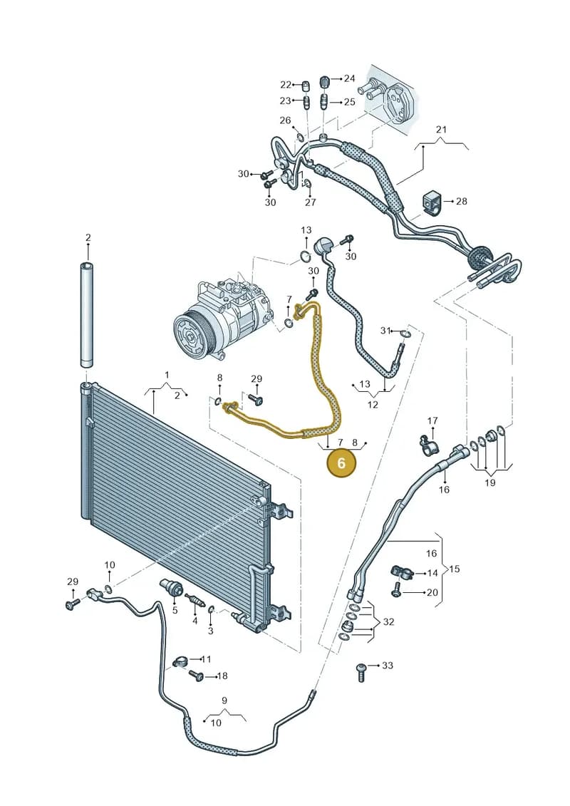 4H0816721D — Audi A8 (2013-2018) diagram 771260650, position 6