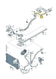 4H0820018C Audi Refrigerant Line