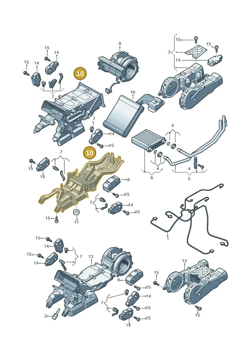 4H0820329C — Audi A8 (2013-2018) diagram 696820300, position 10