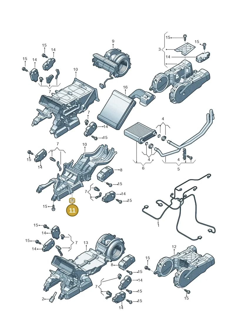 4H0820513A — Audi A8 (2013-2018) diagram 696820300, position 11