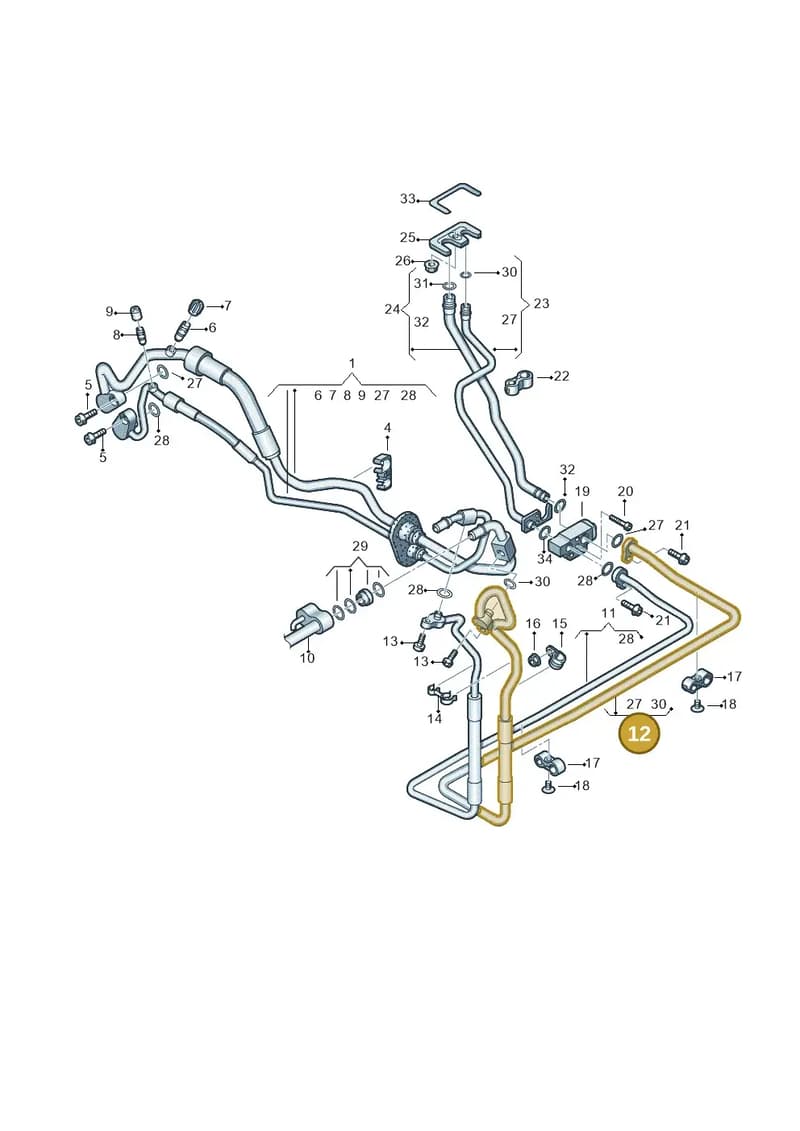 4H0820729E — Audi A8L qu. 3.0 TDI (2009-2014) diagram 696260450, position 12