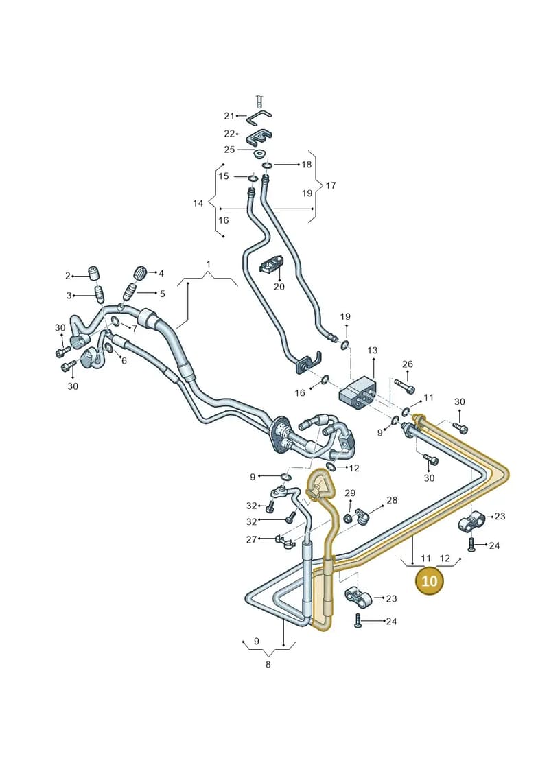 4H0820729E — Audi A8 (2013-2018) diagram 771260900, position 10