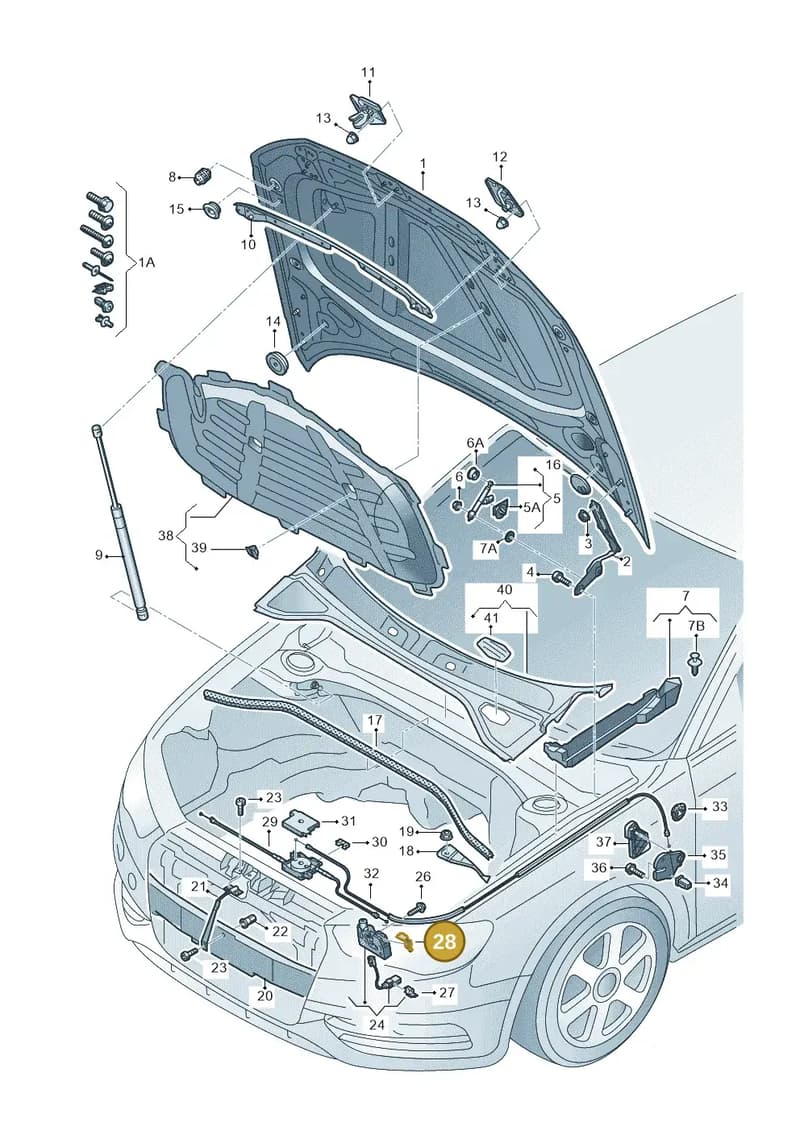 4H0823188 — Audi RS3 Limousine (2017-2020) diagram 890823000, position 28