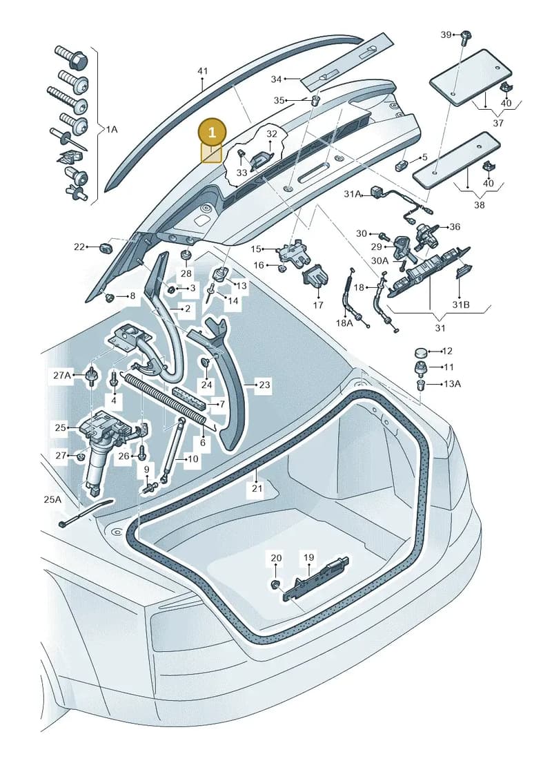 4H0827023L — Audi A8 (2013-2018) diagram 771827000, position 1