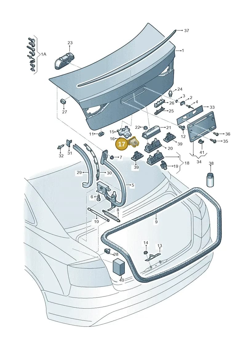 4H0827520 — Audi RS3 Limousine (2017-2020) diagram 745827150, position 17