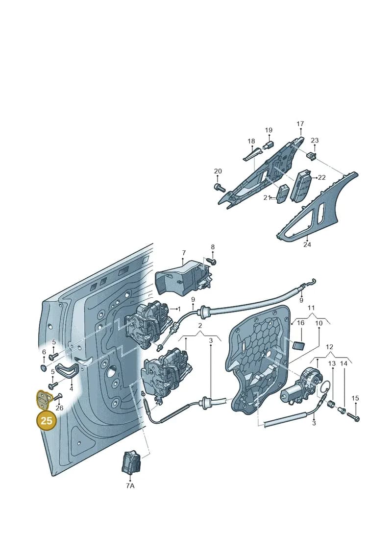 4H0837033 — Audi A6 (2014-2018) diagram 717837300, position 25