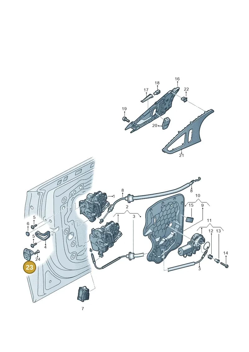 4H0837033 — Audi A6 (2014-2018) diagram 758839300, position 23