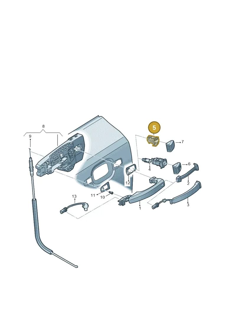 4H0837167 — Audi RS6 Avant (2013-2018) diagram 758837000, position 5
