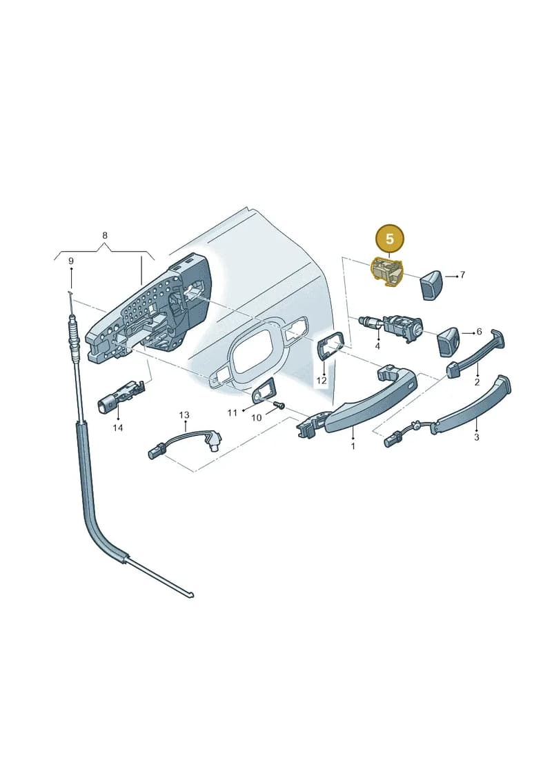 4H0837167 — Audi RS7 Sportback (2013-2018) diagram 765837000, position 5