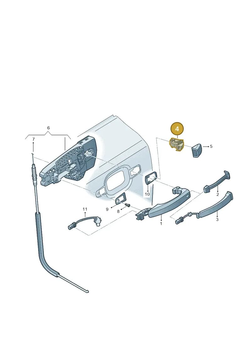 4H0837167 — Audi RS7 Sportback (2013-2018) diagram 765839000, position 4