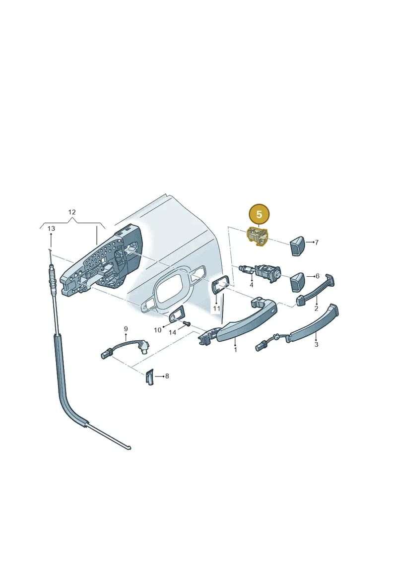4H0837167 — Audi Q7 (2015-2025) diagram 859837000, position 5