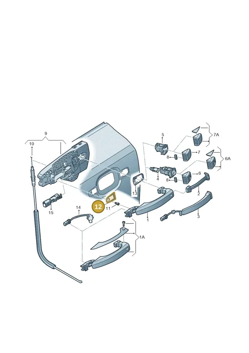 4H0837209 — Audi A7 Sportback (2010-2015) diagram 620837000, position 12
