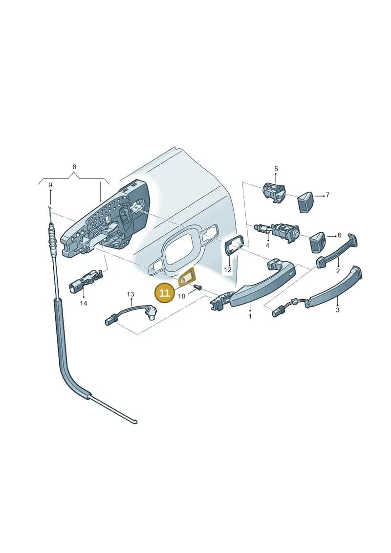 4H0837209 — Audi RS7 Sportback (2013-2018) diagram 765837000, position 11