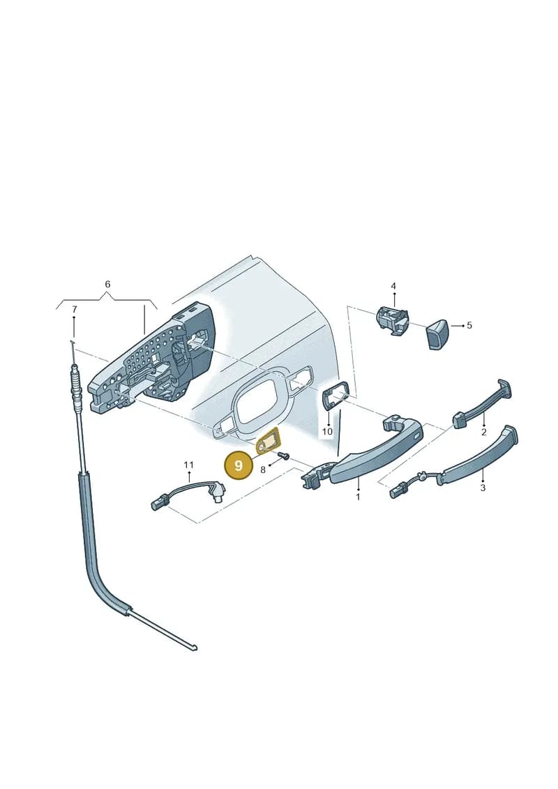 4H0837209 — Audi RS7 Sportback (2013-2018) diagram 765839000, position 9