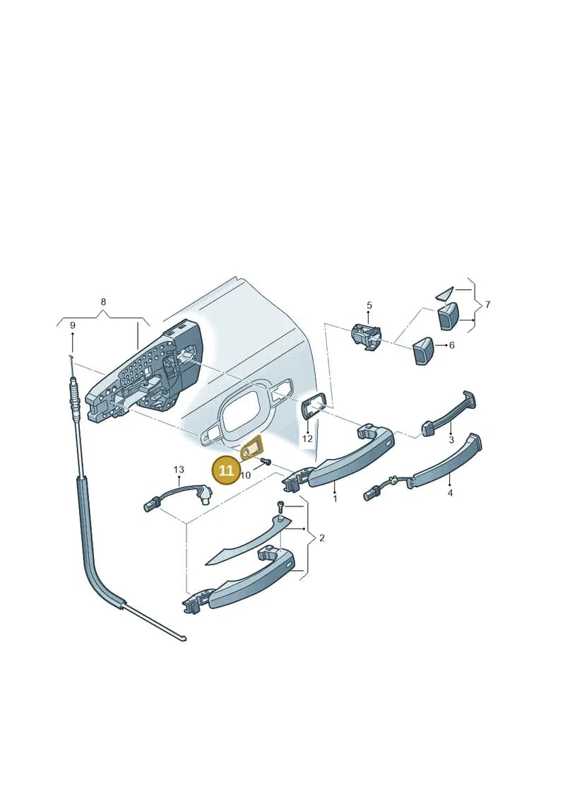 4H0837209 — Audi A7 Sportback (2014-2018) diagram 771839000, position 11