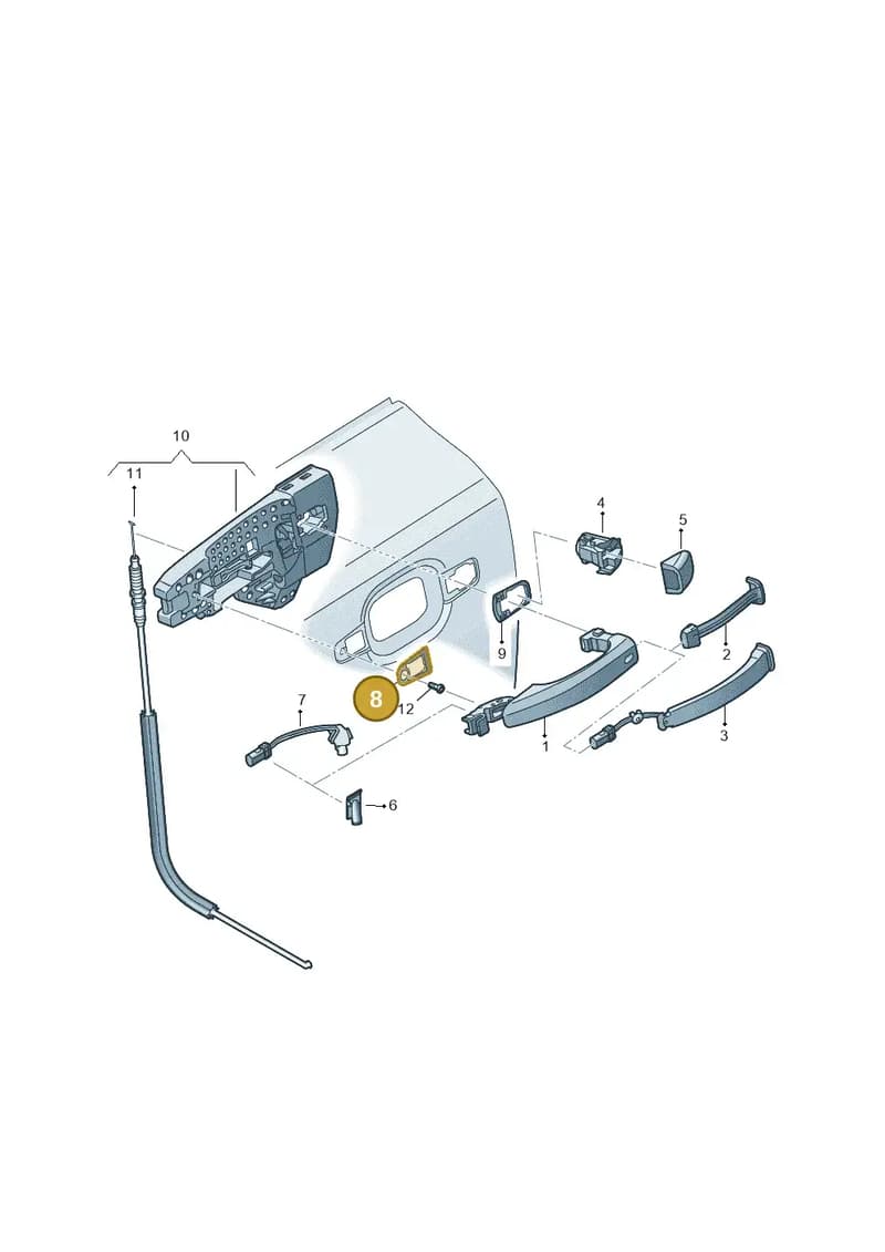 4H0837209 — Audi Q7 (2015-2025) diagram 859839000, position 8