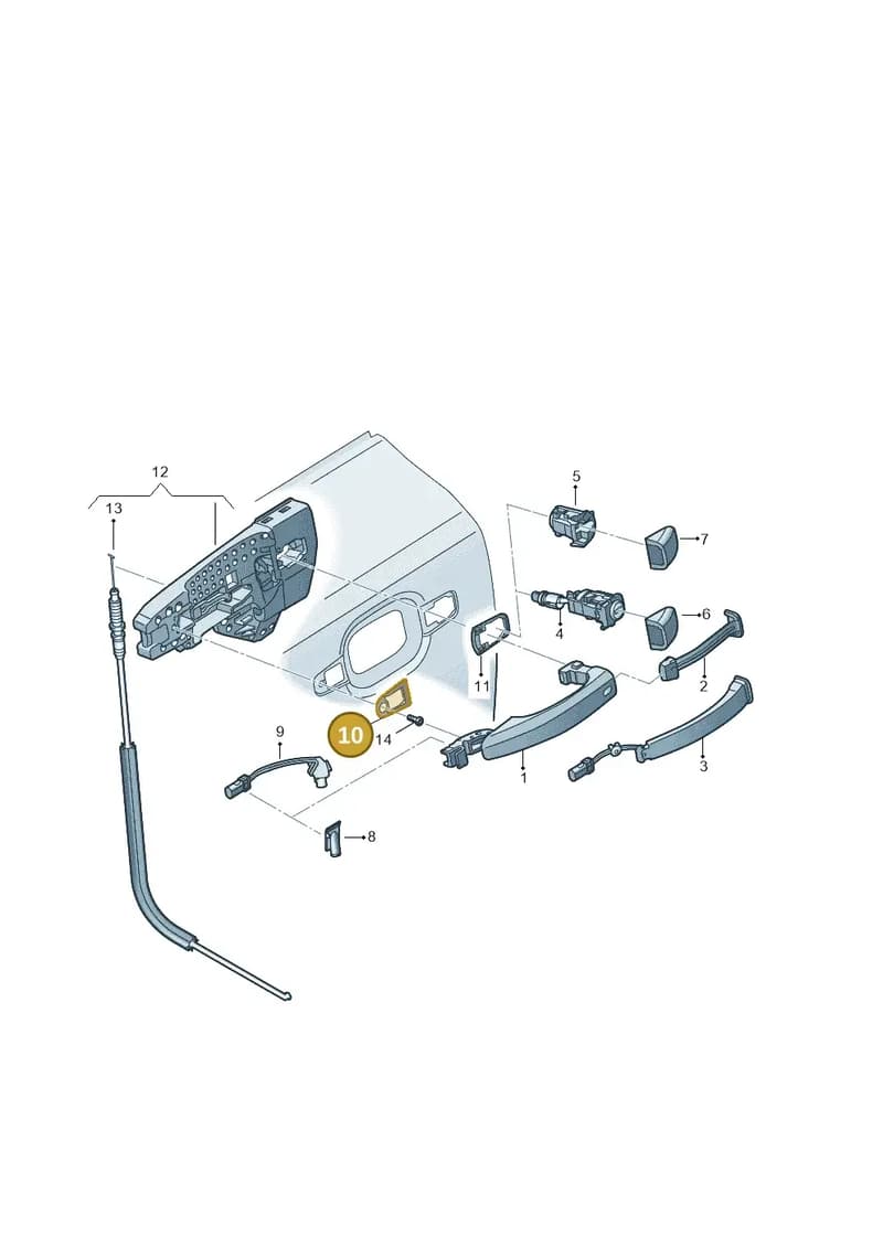 4H0837209 — Audi Q7 (2015-2025) diagram 859837000, position 10