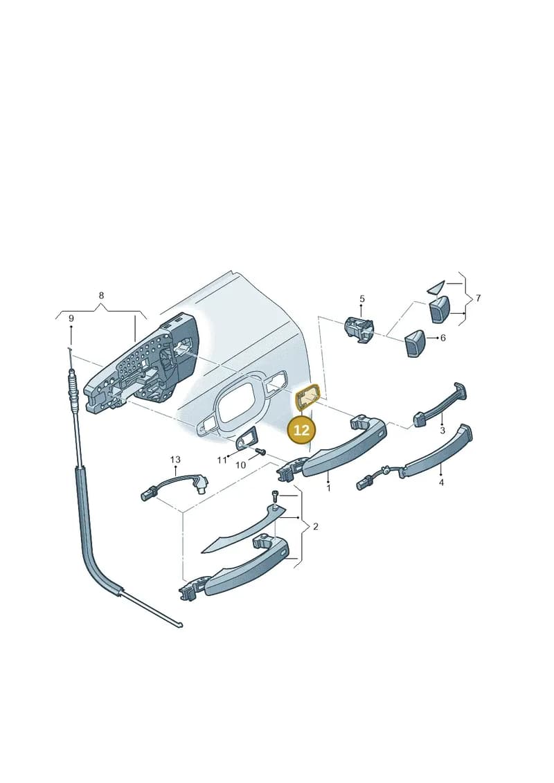 4H0837277A — Audi A7 Sportback (2014-2018) diagram 771839000, position 12
