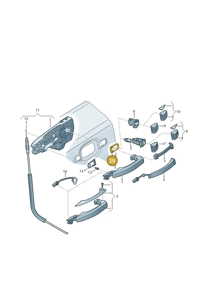 4H0837278A — Audi A6 (2014-2018) diagram 771837000, position 15