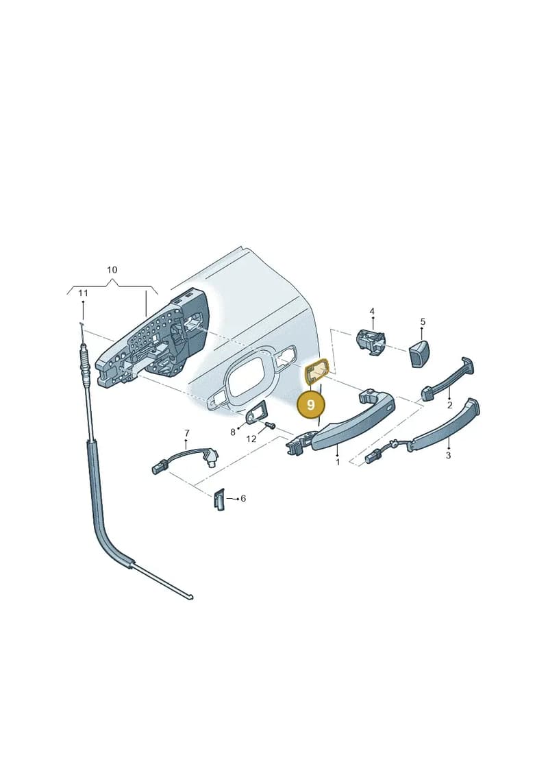 4H0837278A — Audi Q7 (2015-2025) diagram 859839000, position 9