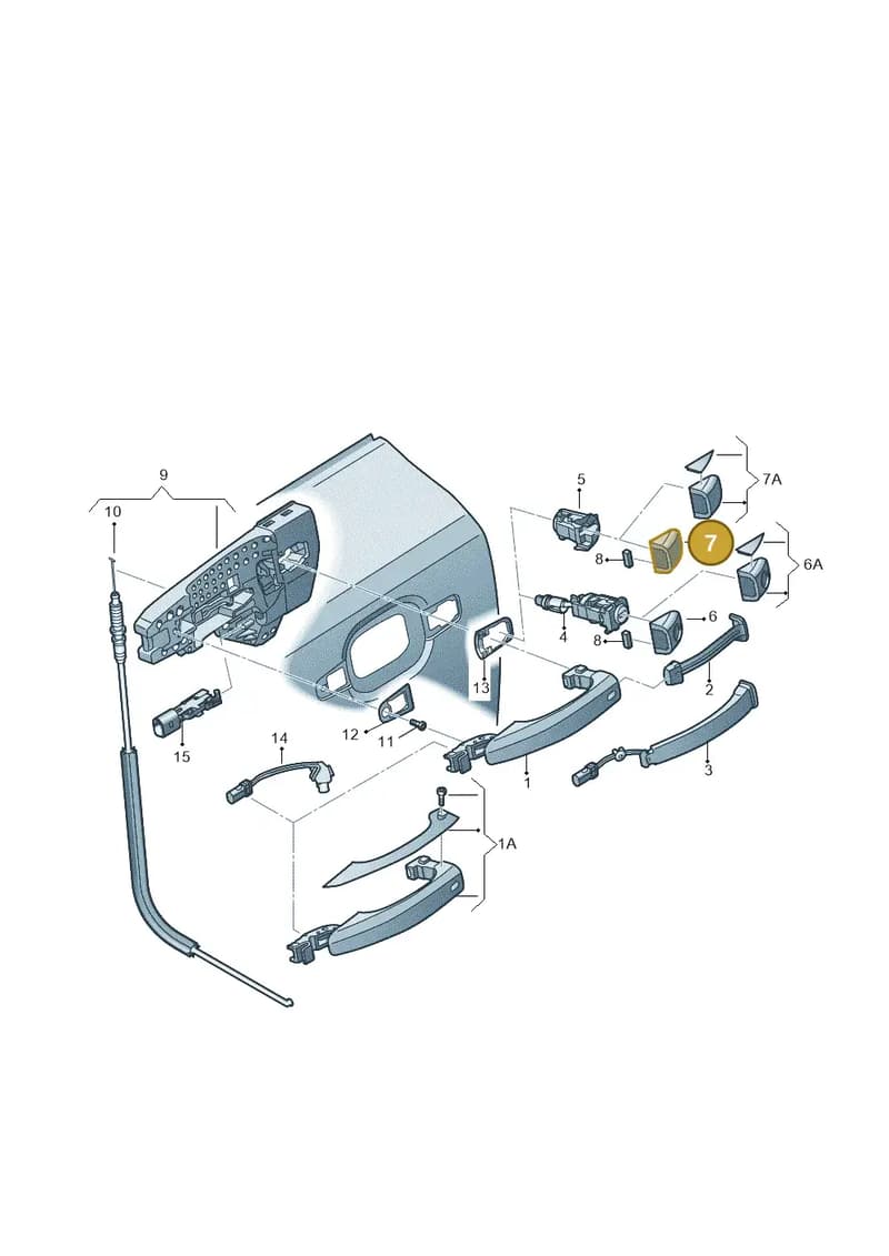 4H0837879CGRU — Audi A7 Sportback (2010-2015) diagram 620837000, position 7