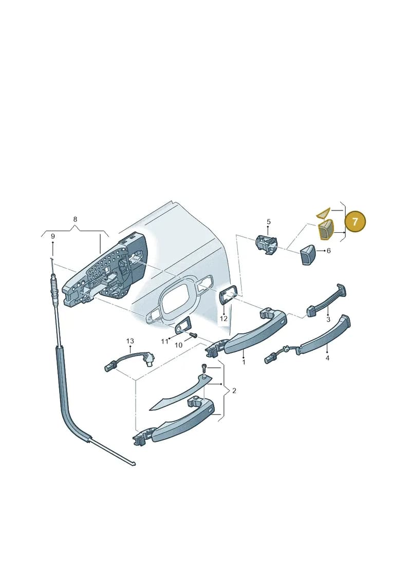 4H0837880CGRU — Audi A7 Sportback (2014-2018) diagram 771839000, position 7