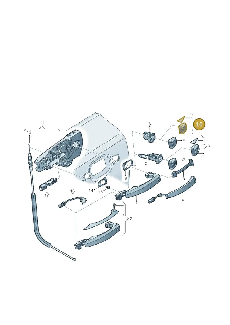 4H0837880CGRU — Audi A7 Sportback (2014-2018) diagram 788837000, position 10