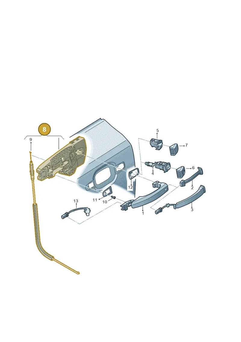 4H0837886 — Audi RS6 Avant (2013-2018) diagram 758837000, position 8